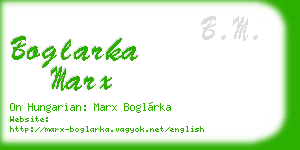 boglarka marx business card